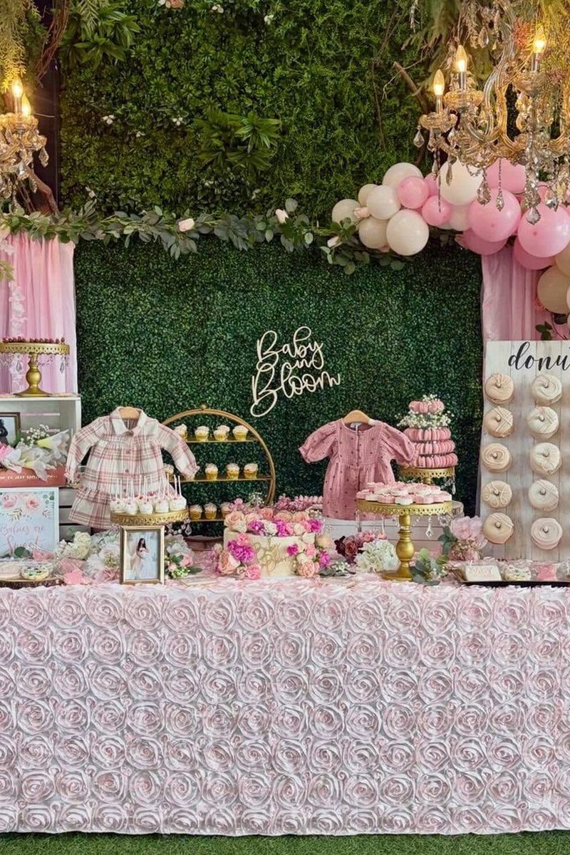 Garden Chandelier Dessert Table