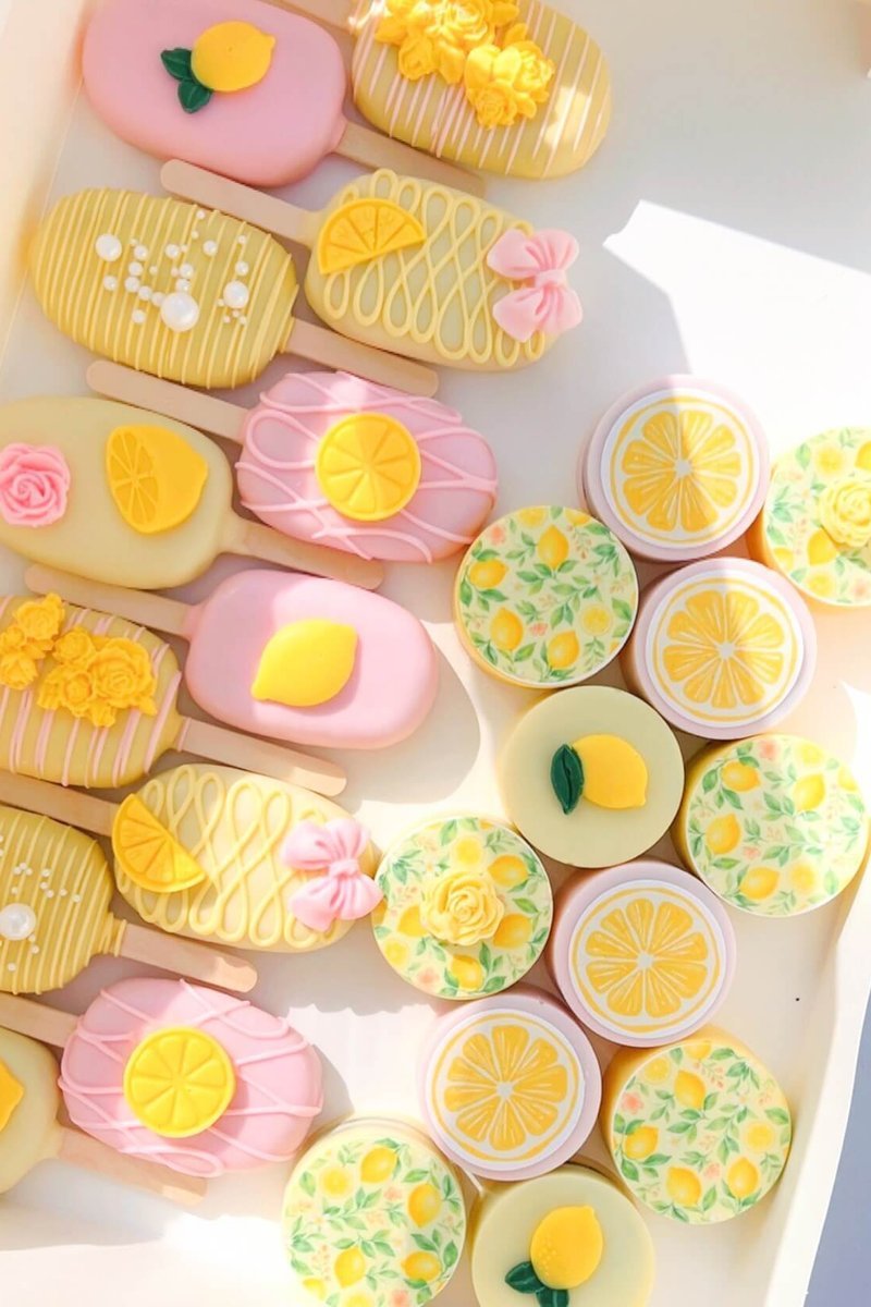Pink Lemonade Cakesicles and Dipped Oreos