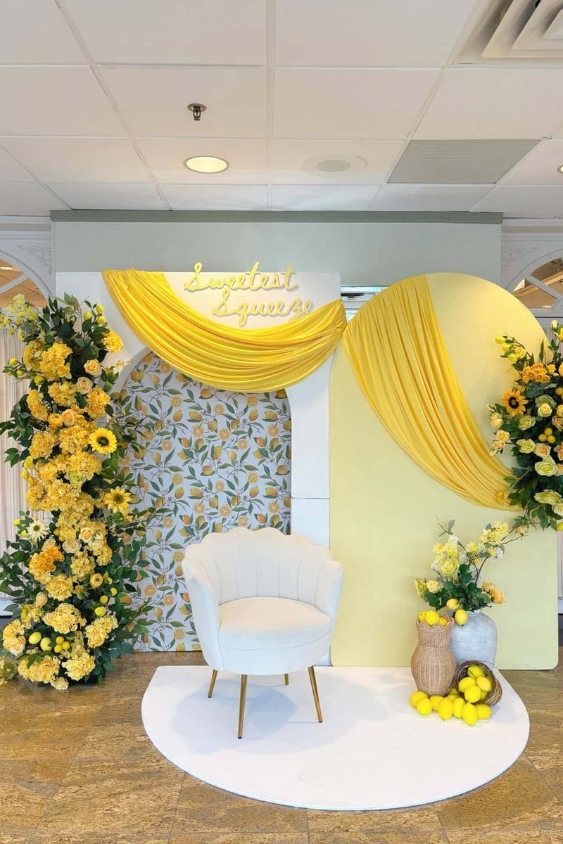 Sweetest Squeeze Draped Backdrop