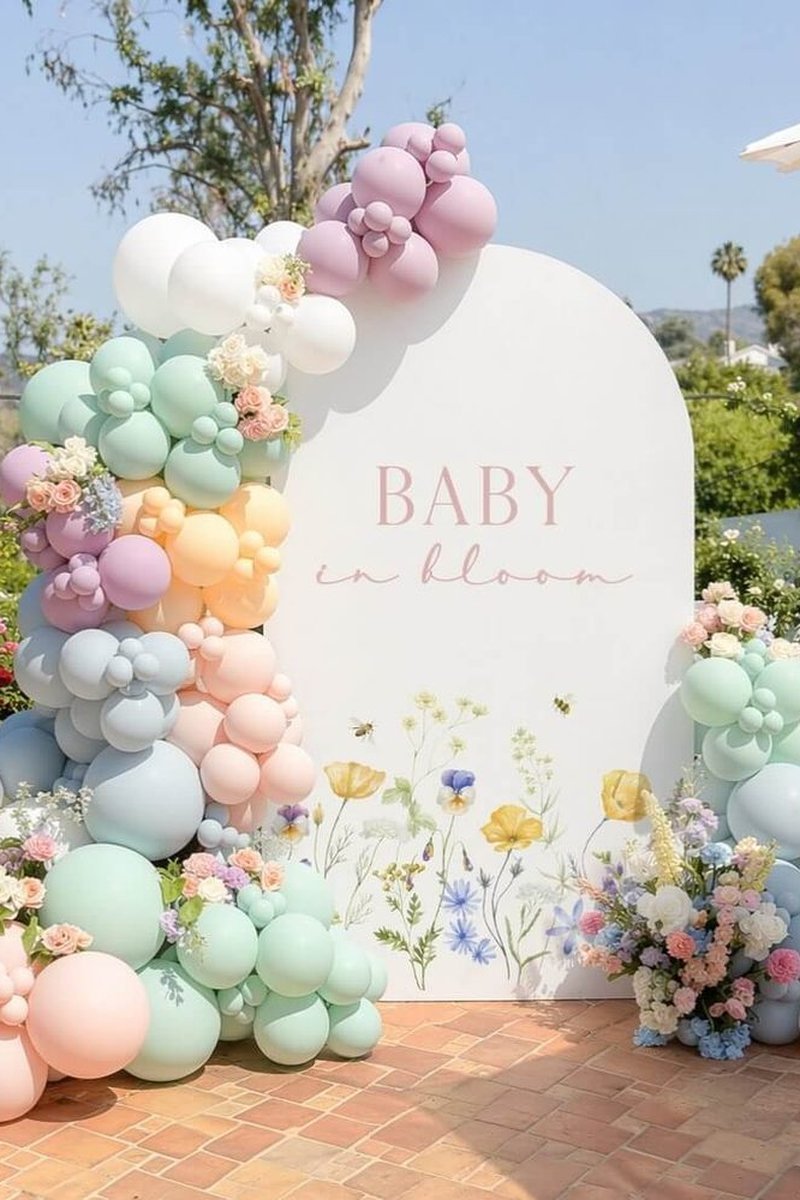 Watercolor Wildflower Printed Arch