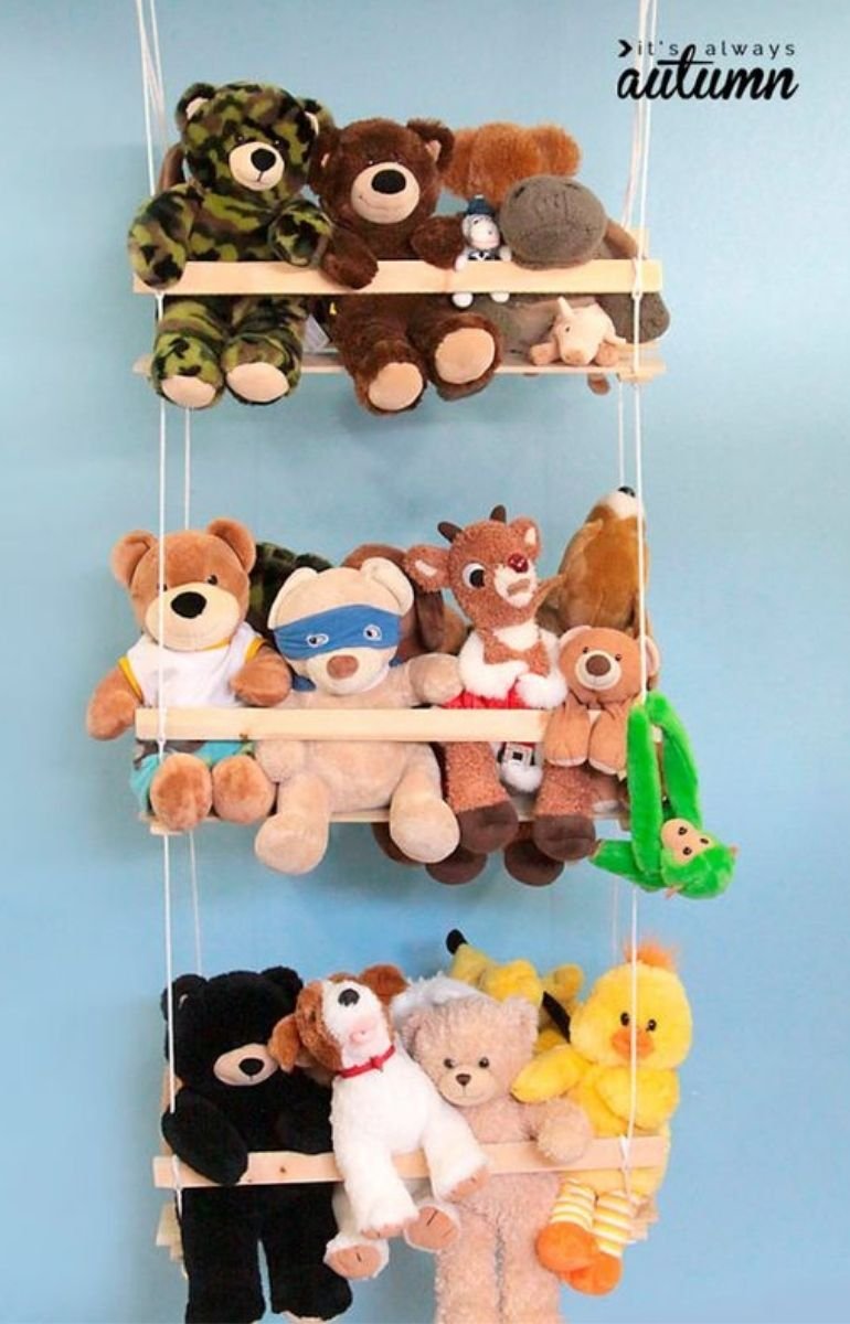 Wooden Wall-Mounted Display Rack