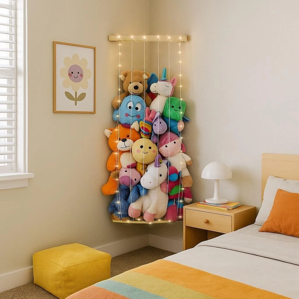 Corner String Display with Lights