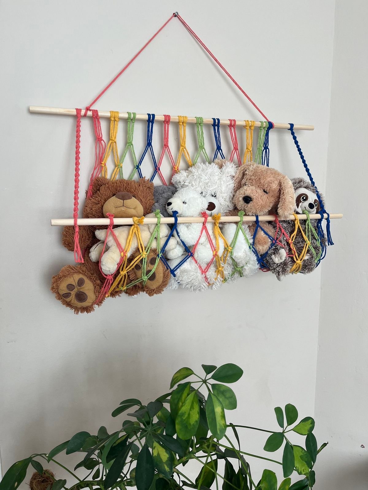 Tiered Macramé Swing Shelves