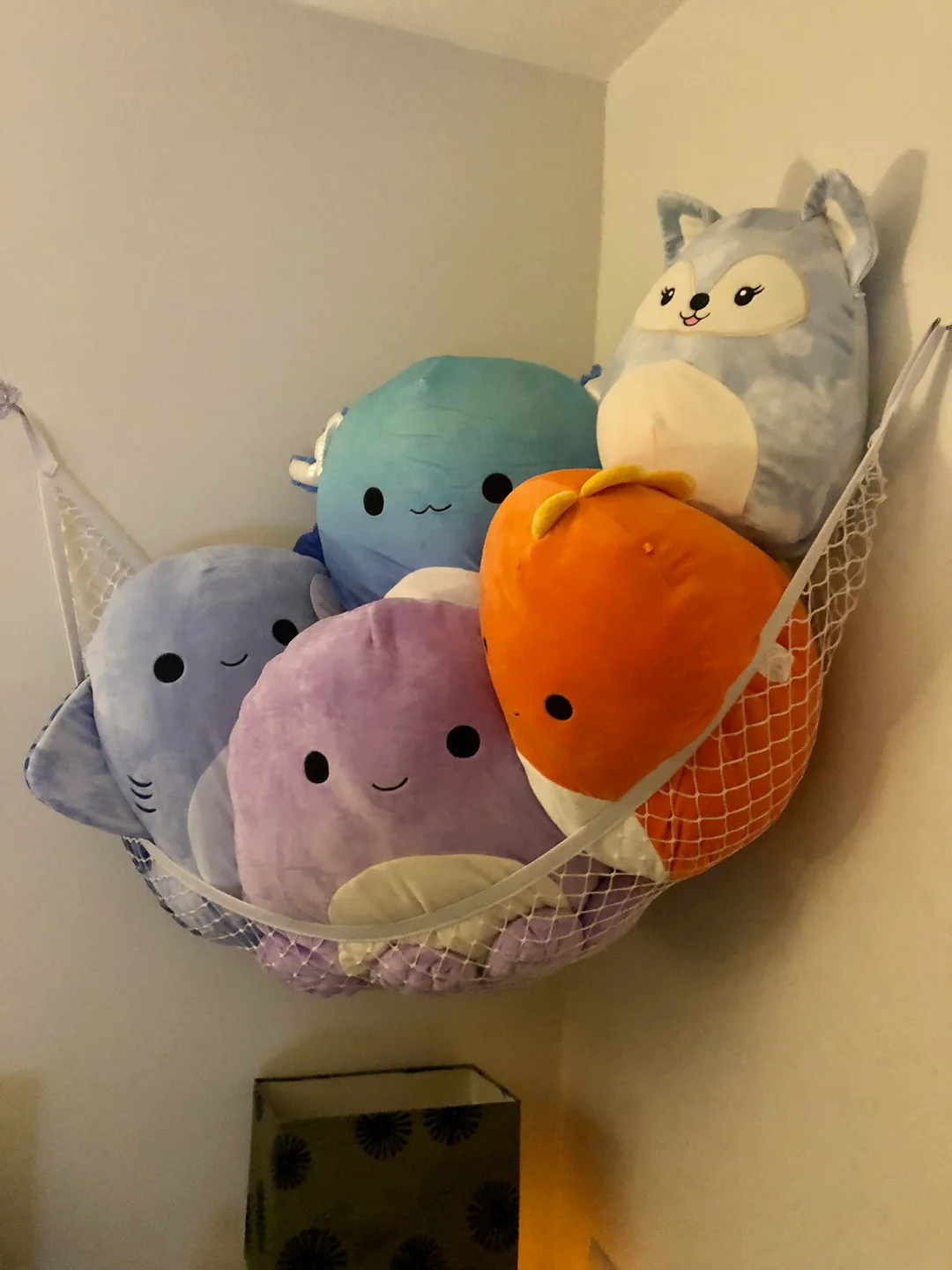 Toy Hammock with Polka Dot Fabric