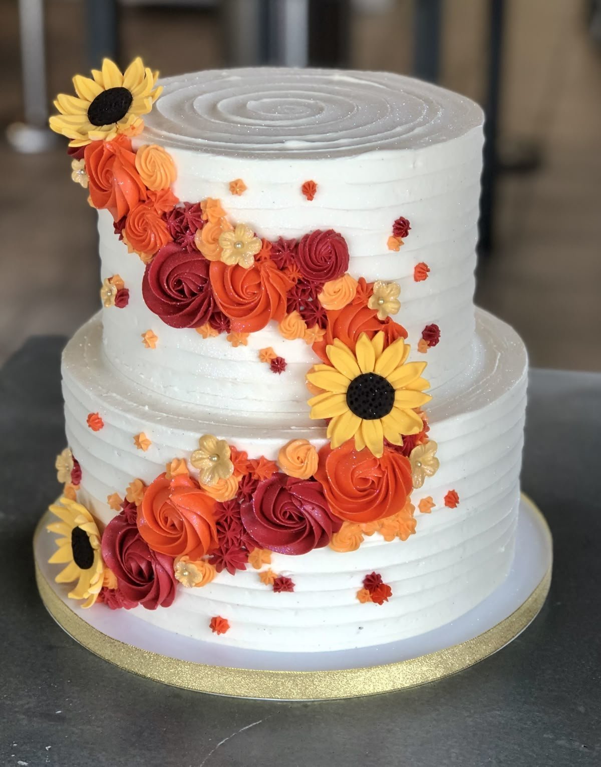 Rustic Semi-Naked Woodland Cake