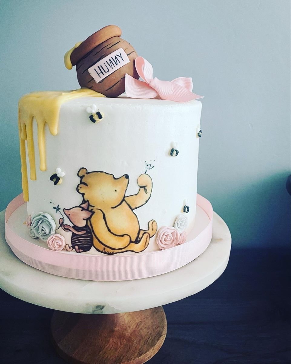 Yellow Drip Honey Pot Cake