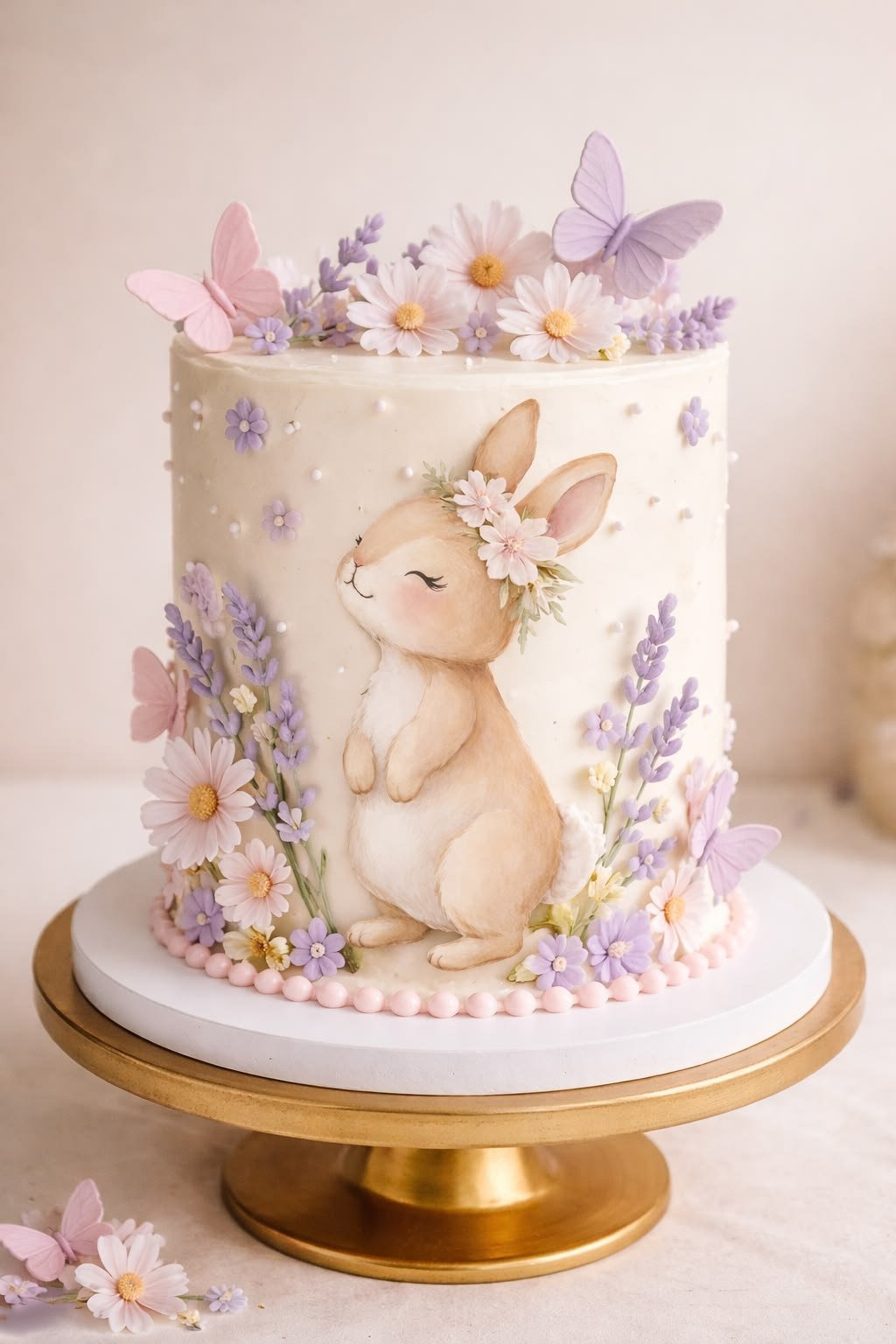Whimsical Mushroom Fairy Garden Cake