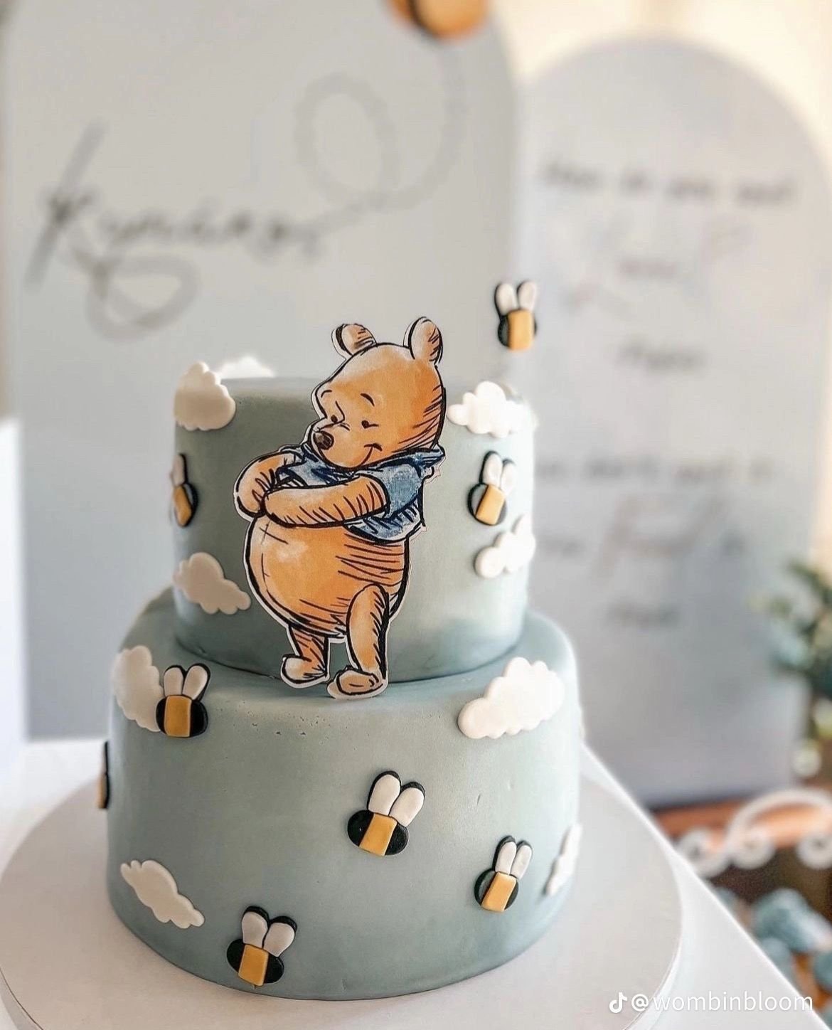 Pink Mushroom Woodland Cake