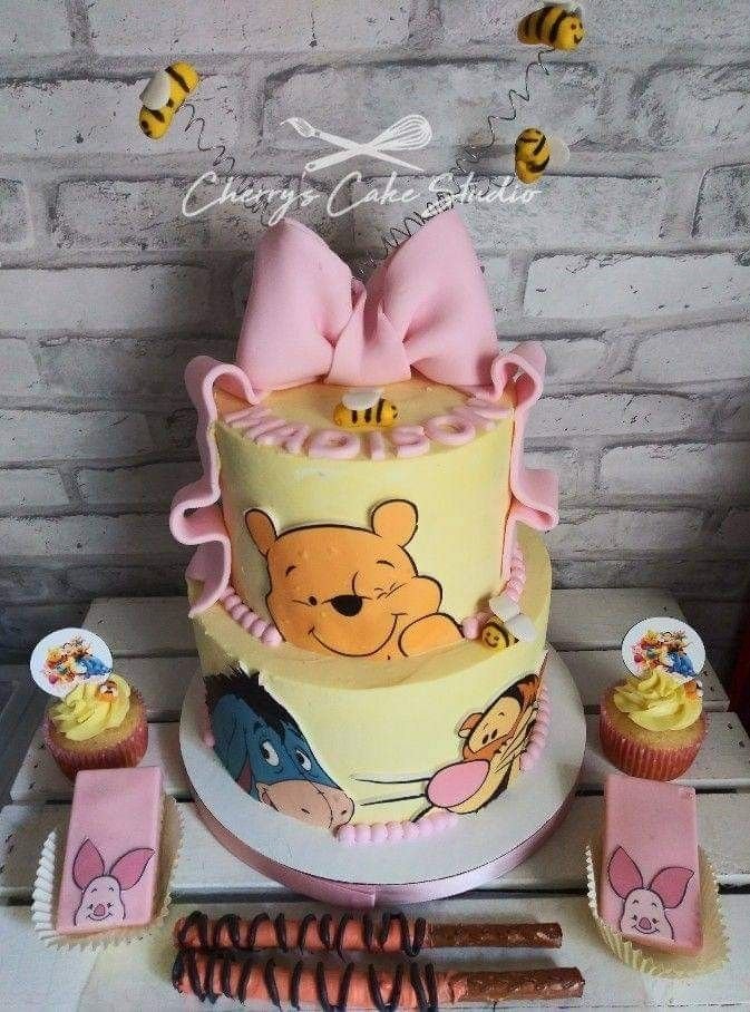 Adorable Monsters Inc. Baby Shower Cake