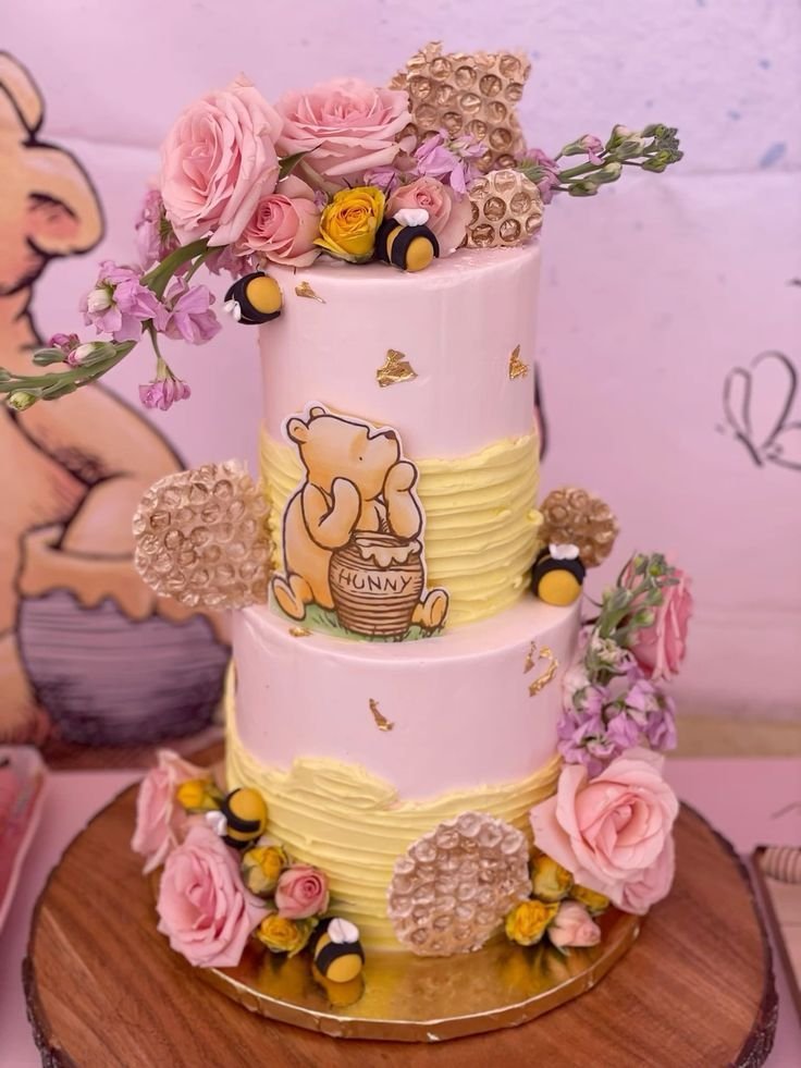 Classic Winnie the Pooh Character Cake