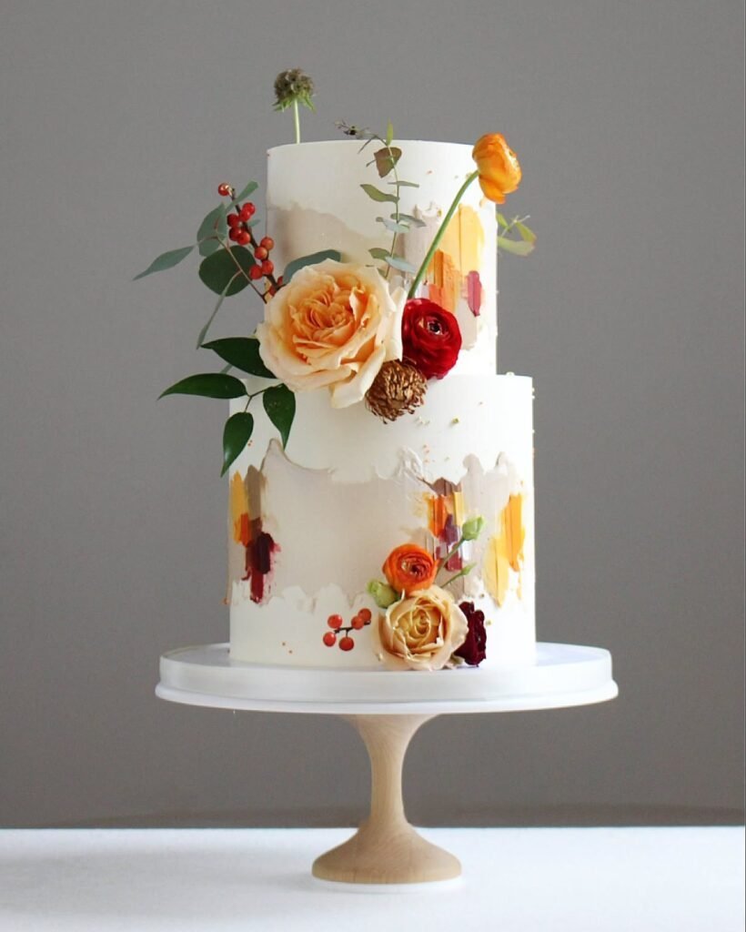 Sunny Butterfly Garden Cake