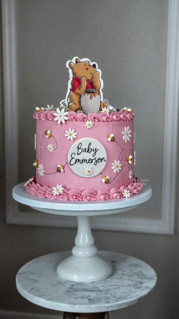 Whimsical Winnie the Pooh Beehive Cake